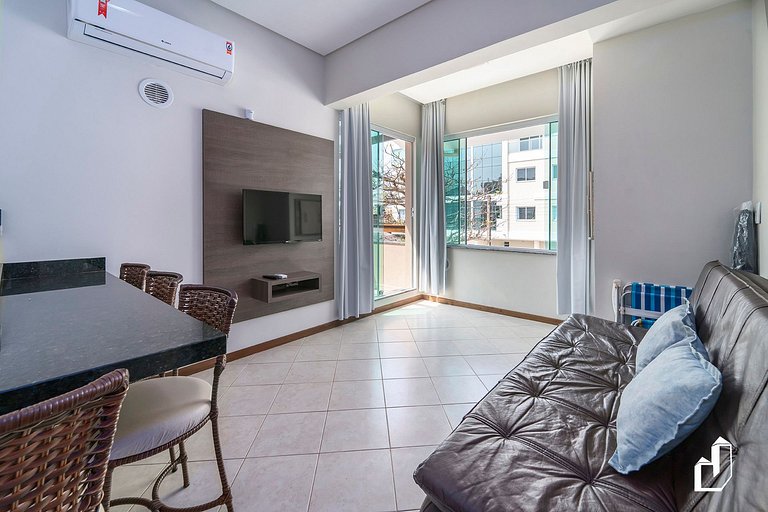 Acomodação para 4 | Apto 1 quarto | Canto Grande | 70m praia