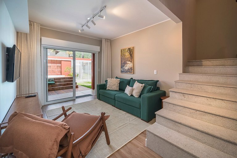 A sua casa na praia com jacuzzi aquecida