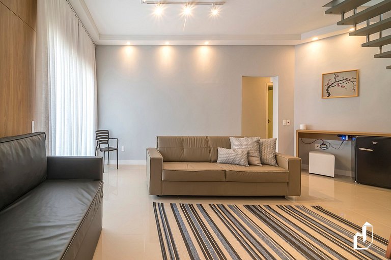 Cobertura duplex com vista para o mar e jacuzzi