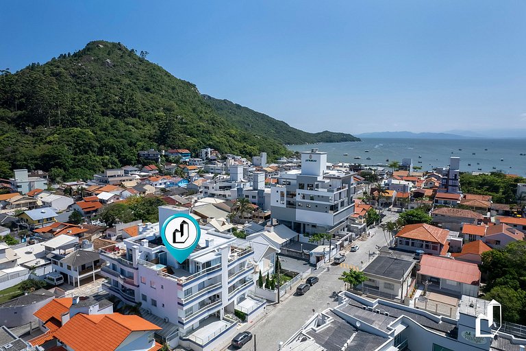 Cobertura com vista para o mar e jacuzzi aquecida