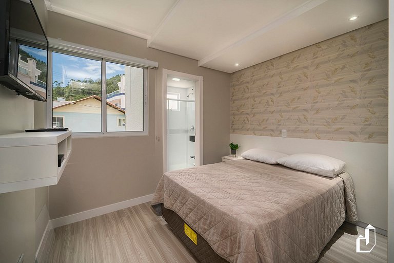 Apartamento pé na areia em Canto Grande | Petit Village