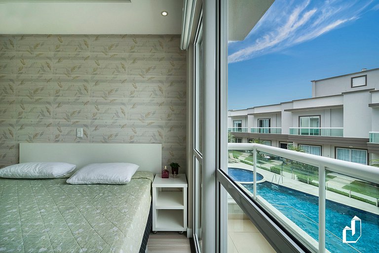 Apartamento pé na areia em Canto Grande | Petit Village