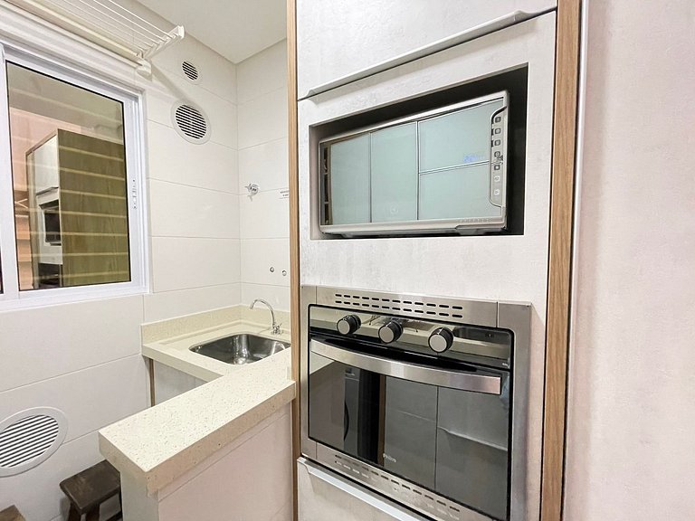 Lindo apartamento garden para 06 pessoas em Mariscal