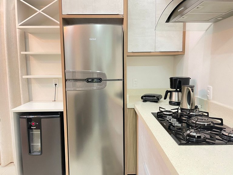 Lindo apartamento garden para 06 pessoas em Mariscal