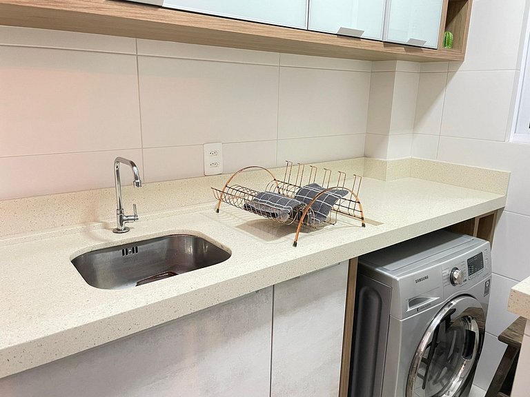 Lindo apartamento garden para 06 pessoas em Mariscal