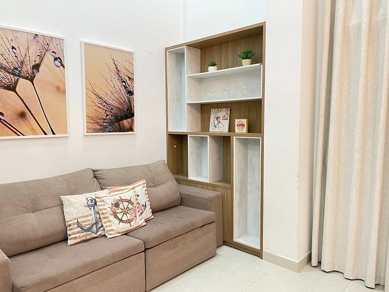 Lindo apartamento garden para 06 pessoas em Mariscal