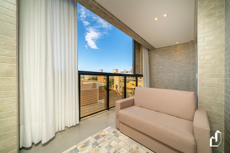 Apartamento aconchegante para 5 pessoas com vista para o mar