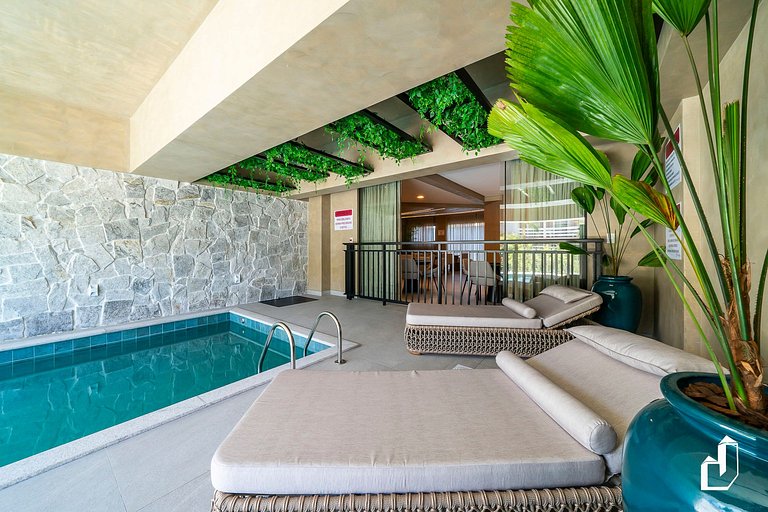 Apartamento aconchegante para 5 pessoas com vista para o mar