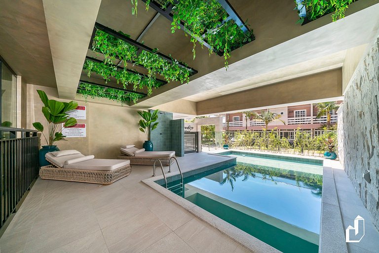 Apartamento aconchegante para 5 pessoas com vista para o mar