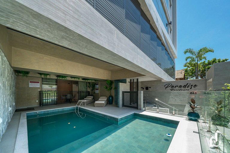 Apartamento aconchegante para 5 pessoas com vista para o mar
