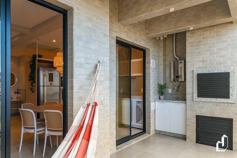 Apartamento aconchegante para 5 pessoas com vista para o mar