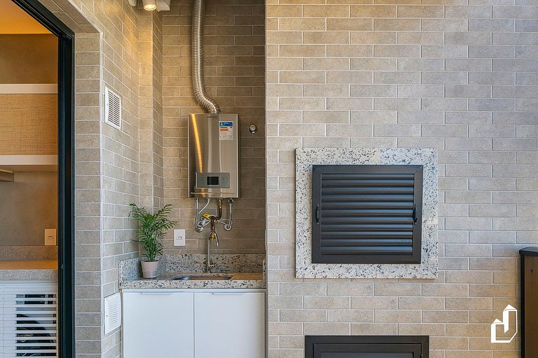 Apartamento aconchegante para 5 pessoas com vista para o mar