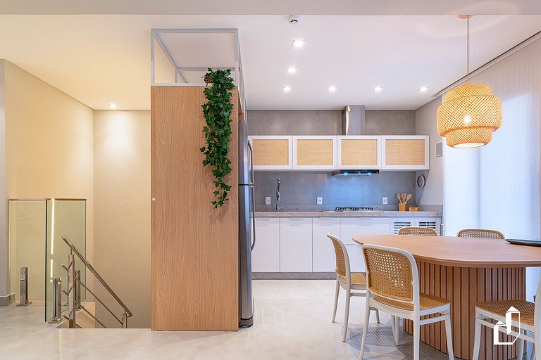 Apartamento aconchegante para 5 pessoas com vista para o mar