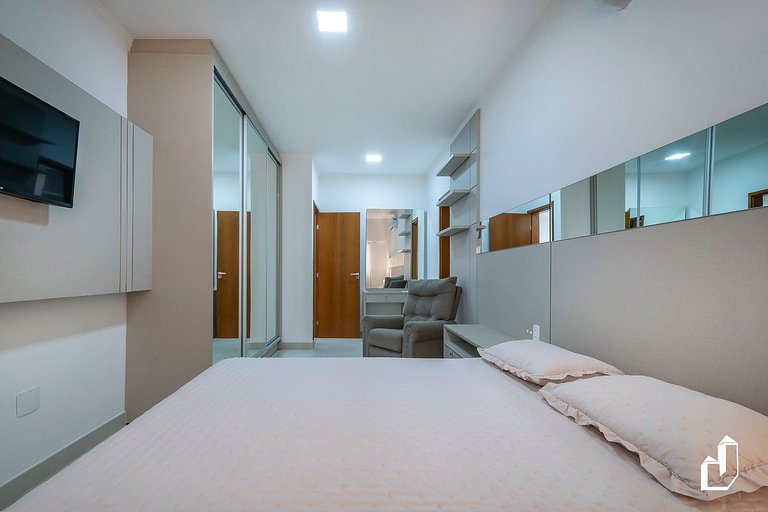 Lindo apartamento garden para 06 pessoas em Mariscal