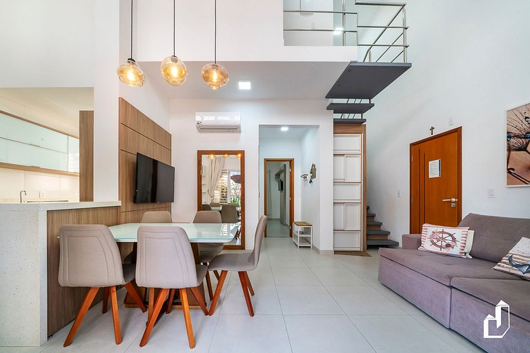 Lindo apartamento garden para 06 pessoas em Mariscal