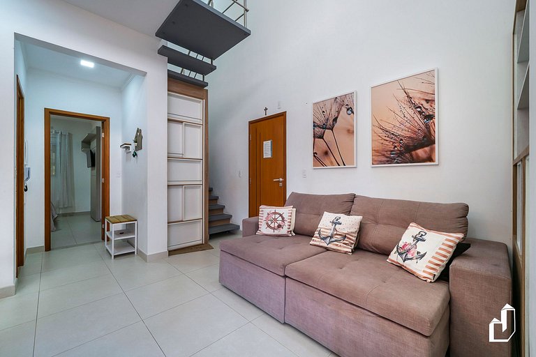 Lindo apartamento garden para 06 pessoas em Mariscal