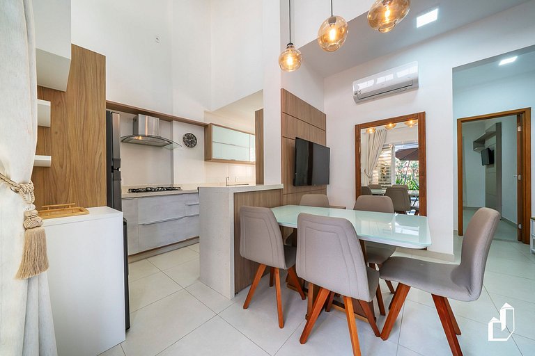 Lindo apartamento garden para 06 pessoas em Mariscal