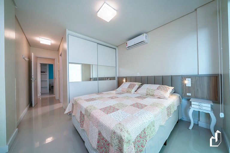 Acomodação para 9 | Cobertura 3 Quartos | Vista Mar