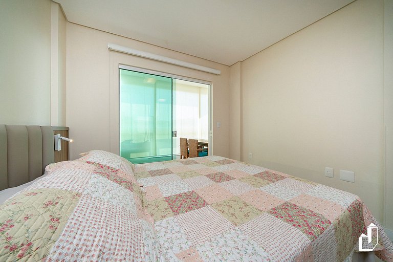 Acomodação para 9 | Cobertura 3 Quartos | Vista Mar