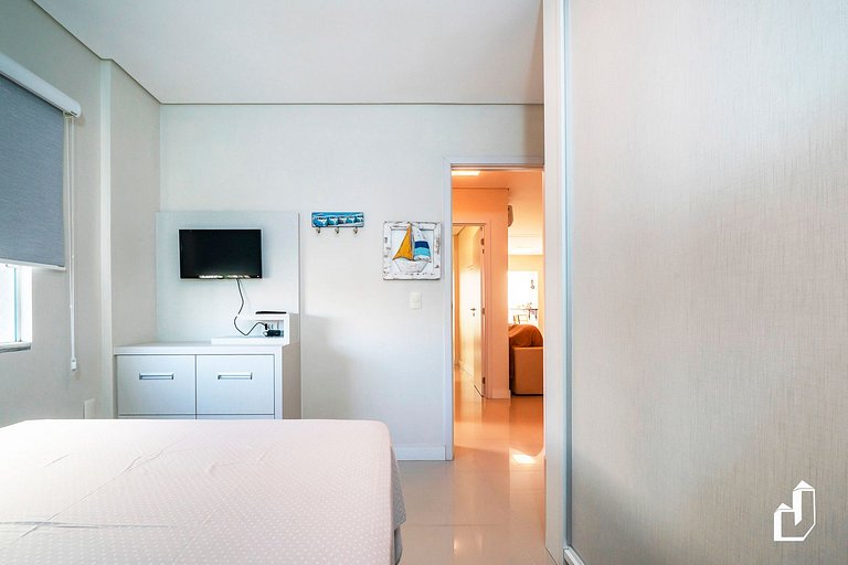 Acomodação para 9 | Cobertura 3 Quartos | Vista Mar