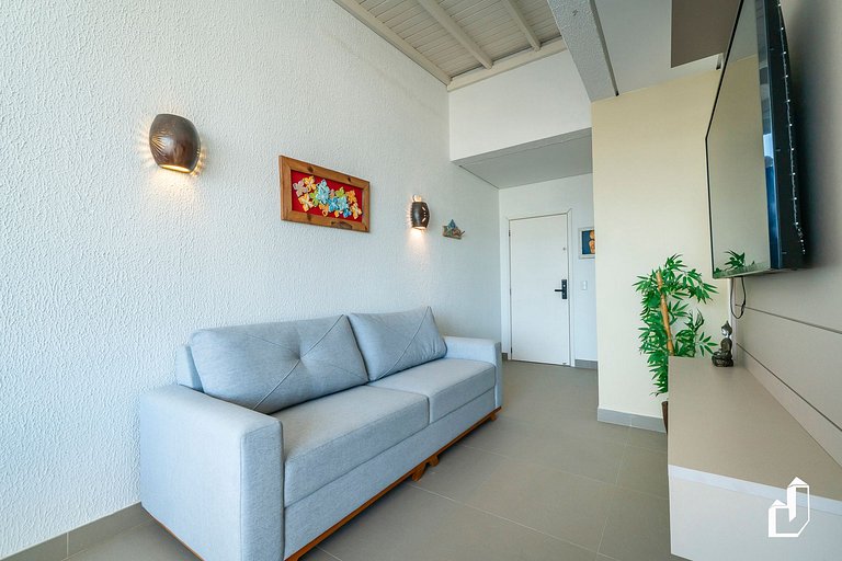 Acomodação para 9 | Cobertura 3 Quartos | Vista Mar