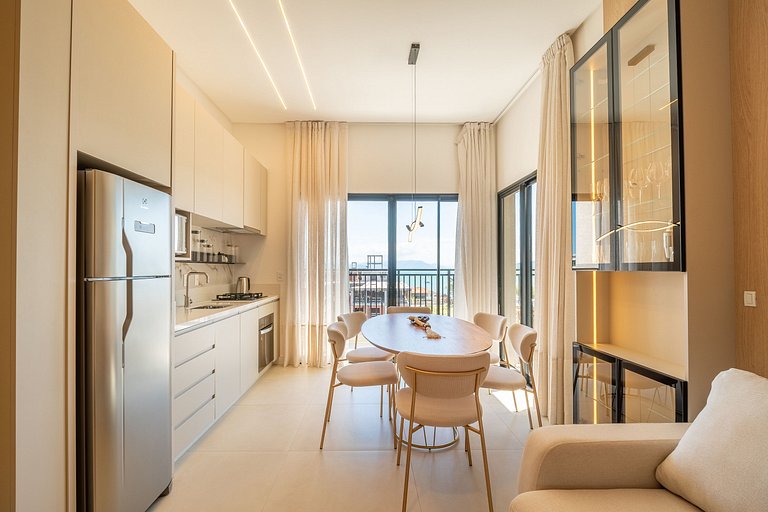 02 suítes com vista para o mar e o pôr do sol