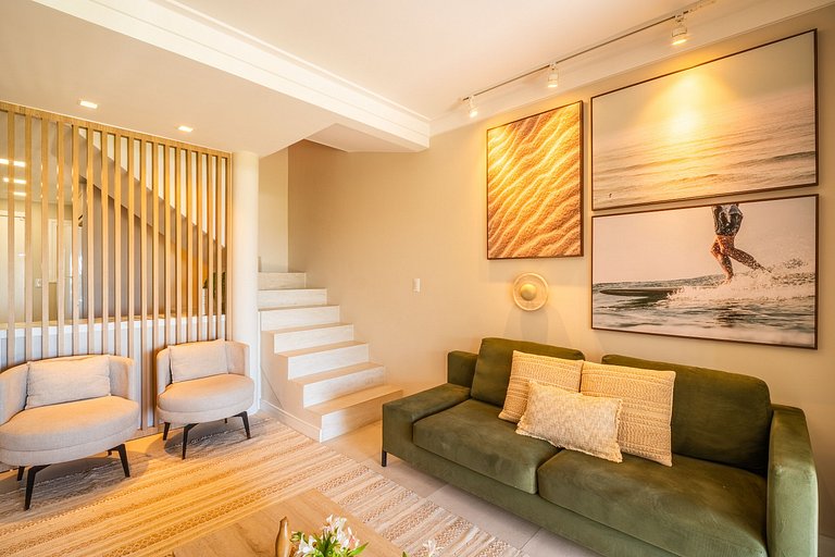 Residencial Guilhermina frente ao mar com 02 suítes