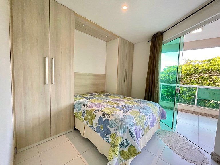 Apartamento 02 quartos a 150m da praia em Canto Grande