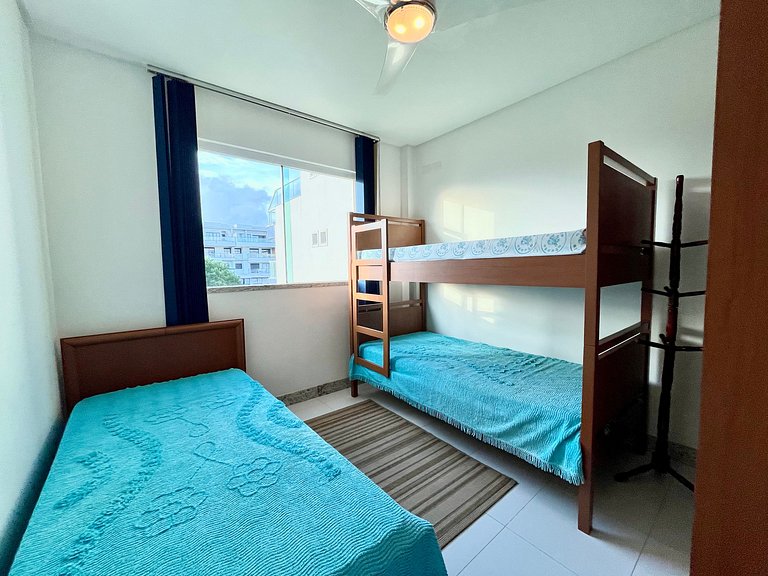 Apartamento 02 quartos a 150m da praia em Canto Grande