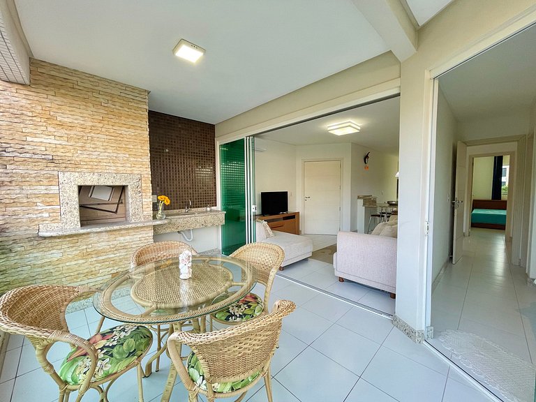 Apartamento 02 quartos a 150m da praia em Canto Grande