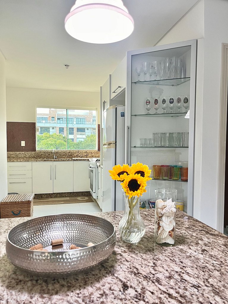 Apartamento 02 quartos a 150m da praia em Canto Grande