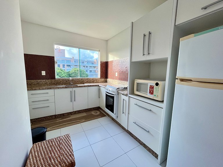 Apartamento 02 quartos a 150m da praia em Canto Grande