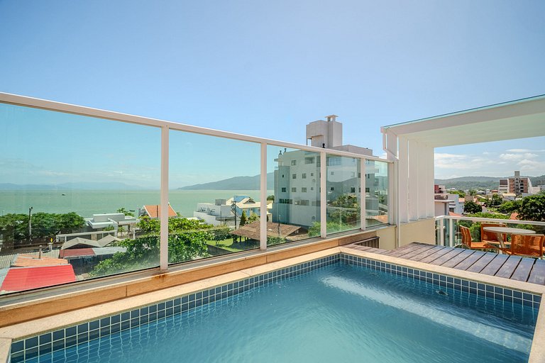 Cobertura 03 suítes, piscina privativa e vista mar