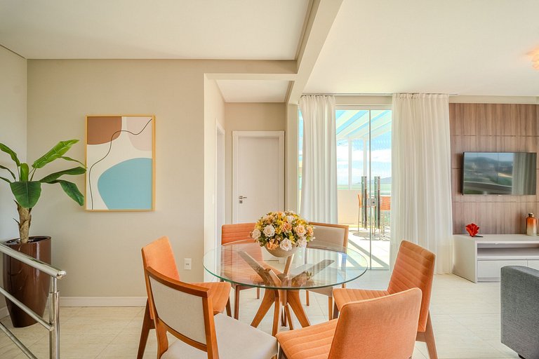 Cobertura 03 suítes, piscina privativa e vista mar